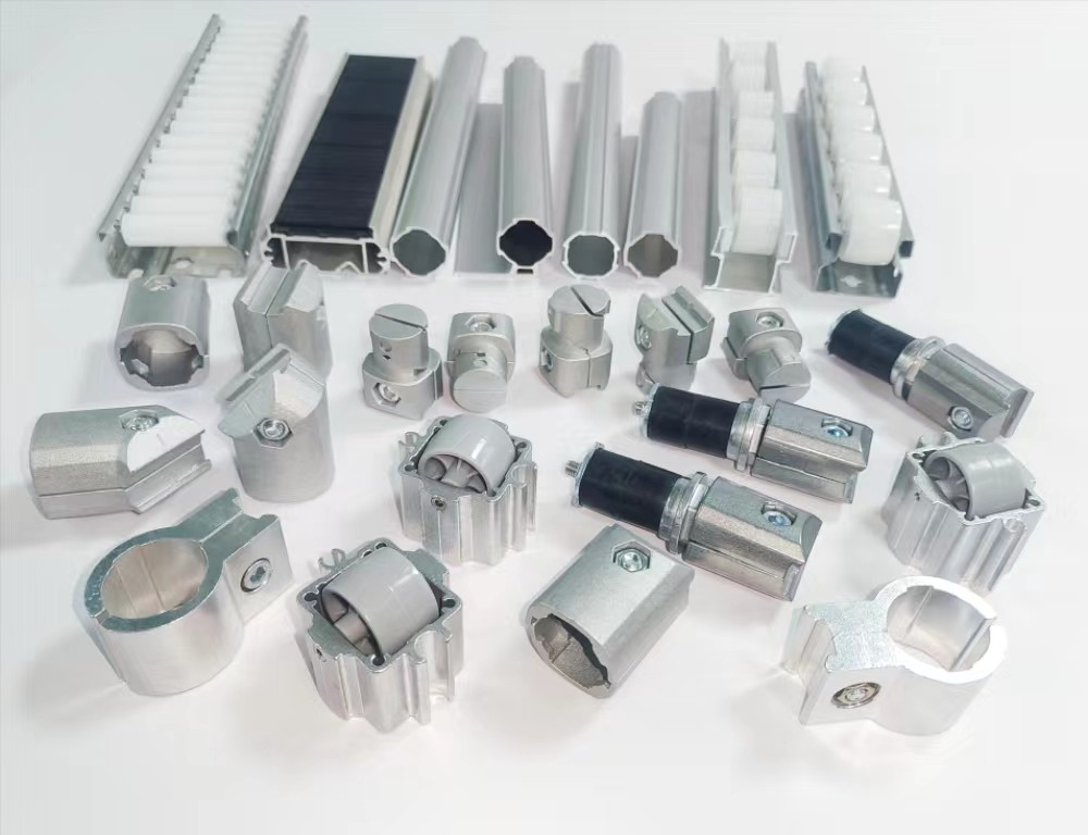 Flat Silvery Structural Aluminum Tubing 6063-T5 Casting For Workbench / Cart