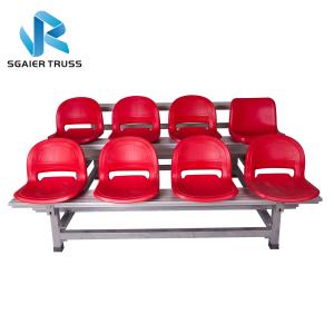 China 3 / 4 / 5 Rows Aluminum Stadium Bleachers Corrosion Resistance 3000 * 240mm Board wholesale