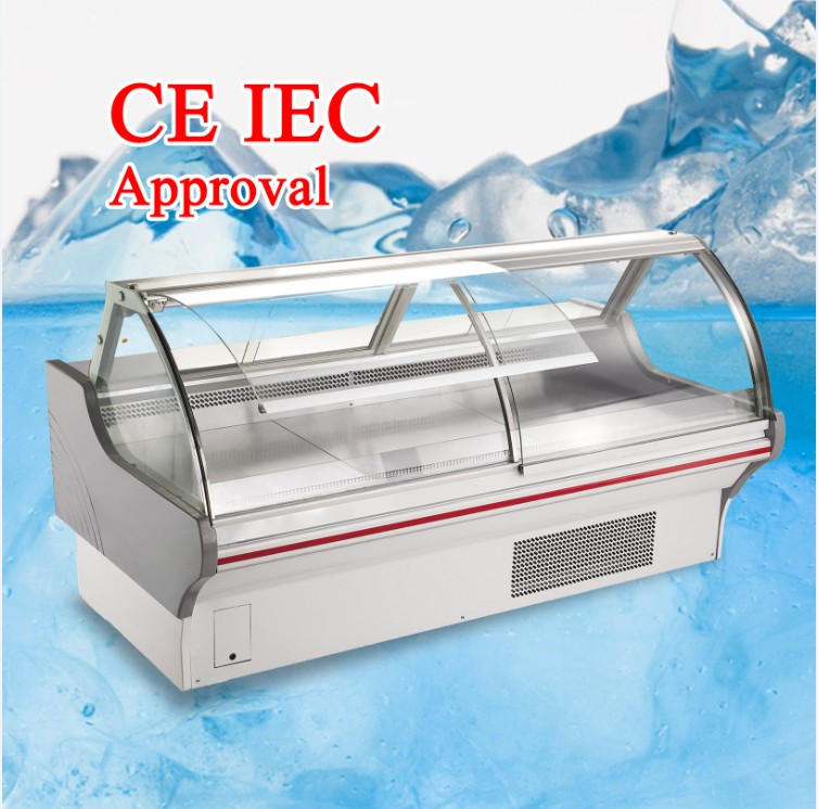 OEM Fresh Meat Display Refrigerator Meat Shop Equipment With Counter
