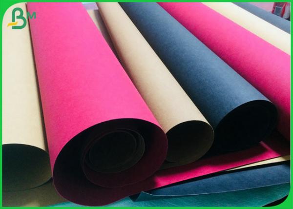 Quality 0.55mm Hard Structure Washable Kraft Fabric For Handbags Material for sale
