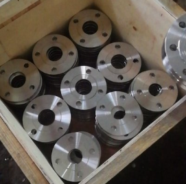 NXF Direct 2205 Duplex Stainless Steel Flange per ASTM/ASME A240 UNS S32205/S31803 Silver 1/2' 48' OEM Customizable Forged