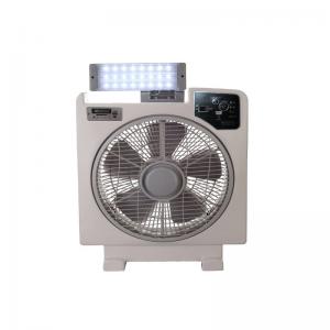China 12 Inch 12V Rechargeable Table Emergency Solar Fans With Emergency Light And Usb on sale