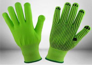 China Black Nitrile Dots Puncture Resistant Gloves , Nitrile Work Gloves EN388 Certificated wholesale