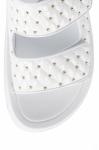 Anti Slippery Womens Platform Sandals Mirror Electrically Embroidered Lattice