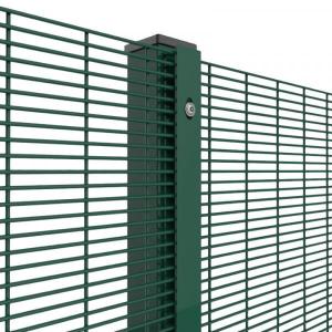 China Round Post High Security 358 Mesh Fencing 50x200mm 75x150mm wholesale
