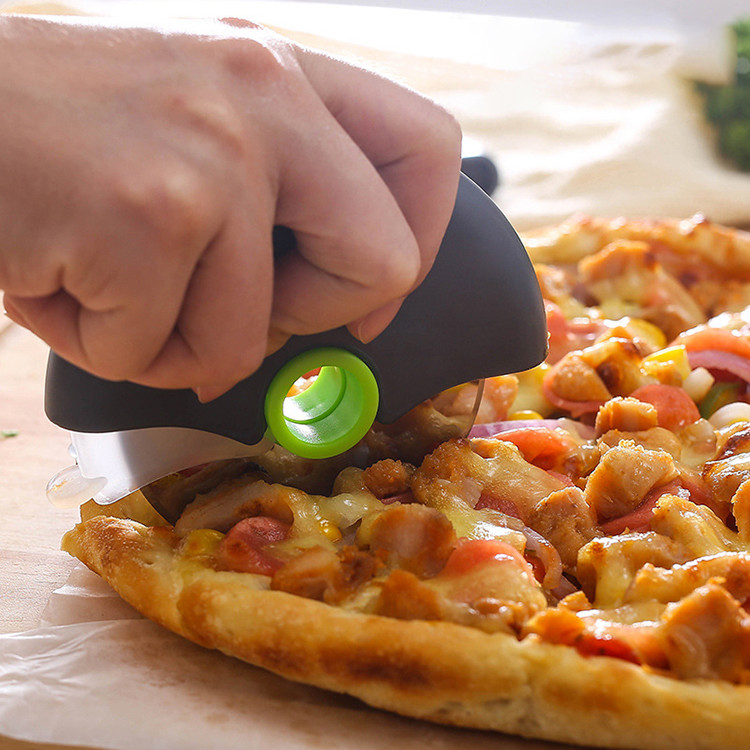 Multi Function Round Stainless Steel Pizza Cutter Wheel 10.5cmx9.5cm