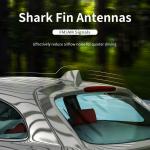 Dual Band VHF UHF Carbon Roof Radio Aerial Magnetic Mount Universal Car Shark