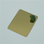 China stainless steel sheet sus304 gold color mirror finish decoration steel