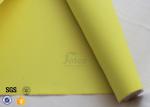 0.5mm 530gsm Yellow PU Coated Fiberglass Cloth Insulation Abrasion Resistant