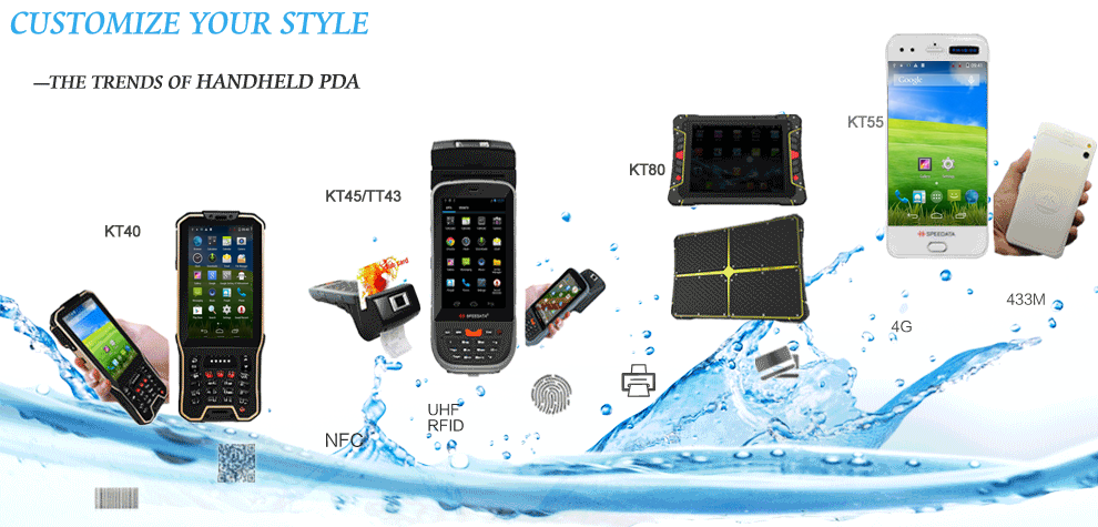 WIFI GPS GPRS Phone Feature Industrial PDA Handheld Device ISO9001