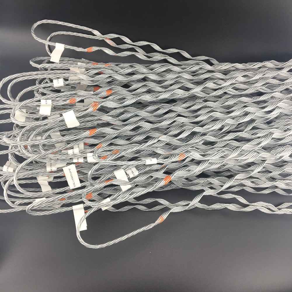 Overhead Line Preformed Armor Rods , FTTH Fiber Optic ADSS Suspension Clamp