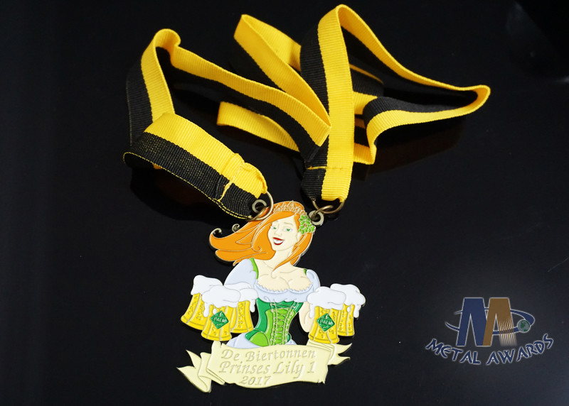 Commercial Kids Metal Medals With Ribbon , Replacement Medals 75mm Size