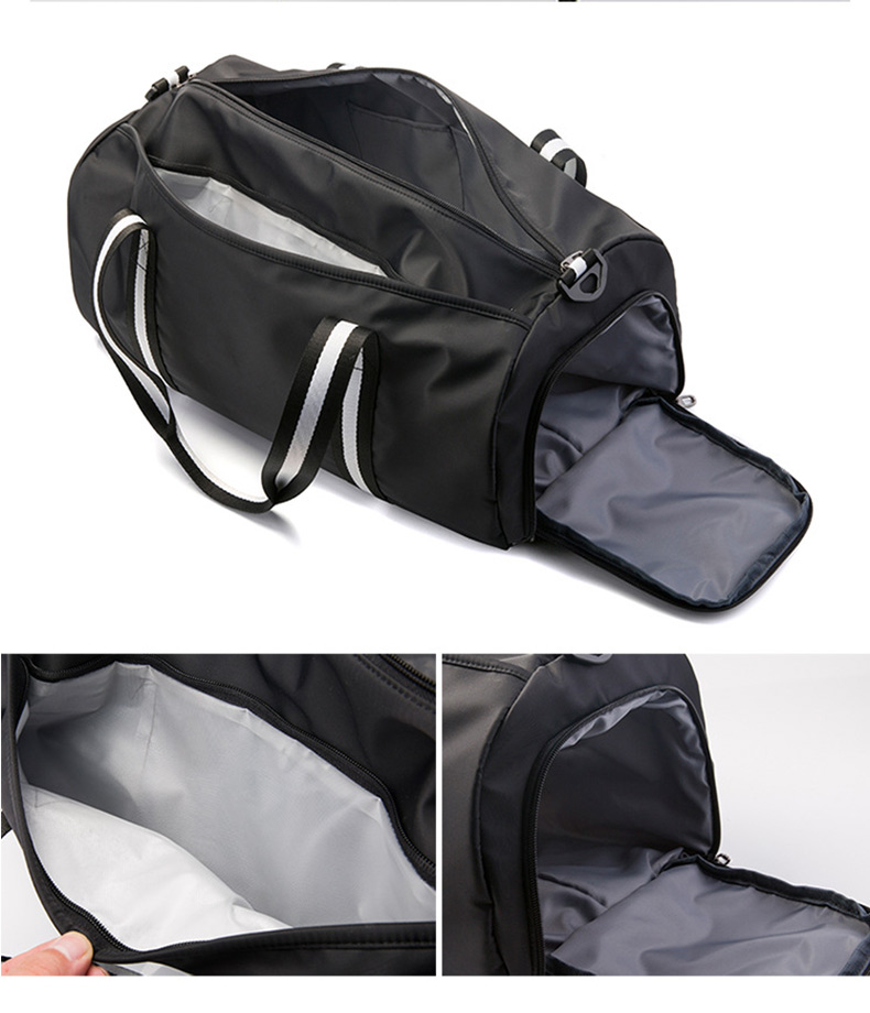 29L Sports Gym Bag Oxford Waterproof Travel Bags With Shoe Pocket