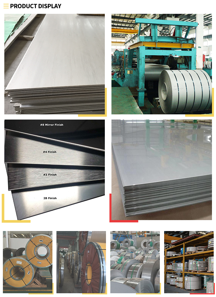ASTM 3048mm Stainless Steel Sheet 2B 4k Surface Stainless Plate