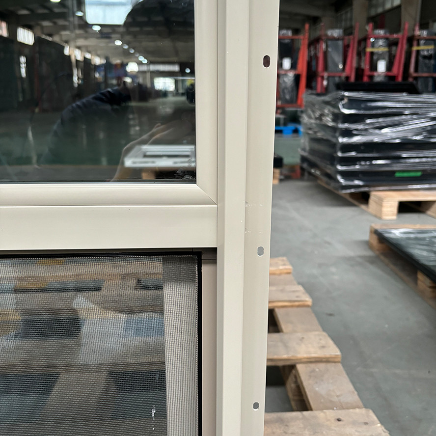 Laminated Glass 3mm Thickness UPVC Single Hung Window Windproof Easy To Clean