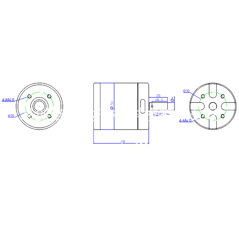 Skateboard 330KV Metal Sensorless Brushless DC Motor