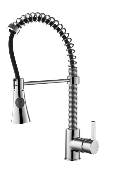 Quality 470 Mm Kitchen Mixer Faucet Single Hole With Pull Out Handshower for sale
