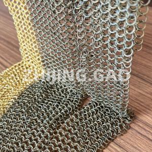 China Architectural Metal Round Ring Mesh Curtain Ss Electroplating wholesale