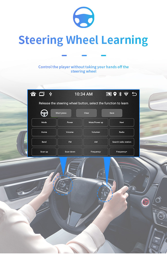 6.2 Inch Car MP5 Music Player Bluetooth Android Car Seat Tablet Mount
