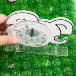 Creative CMYK Printing Anime Alarm Clock Elephant Shaped Sweep Movement