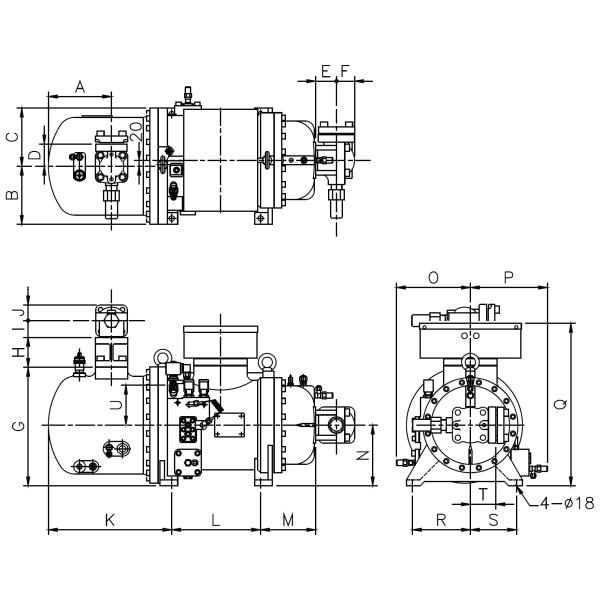 RC2-710B-W Cold Storage Compressor VFD Water Cooled Compressor Large refrigeration compressor 380V/420V/50HZ