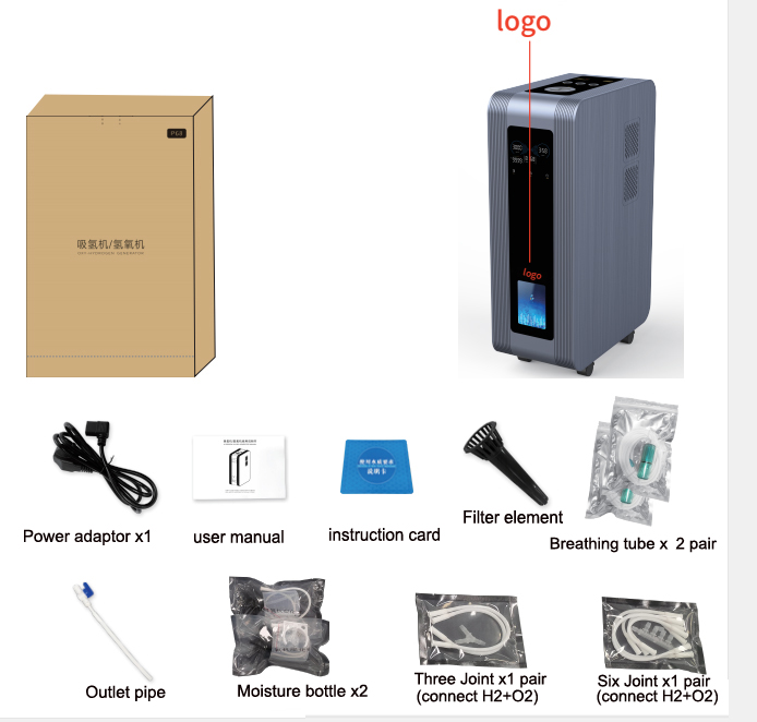 Hydrogen Inhalation Machine Improves Cognitive Function 3000ml High Flow Rate WEIZI