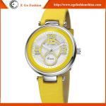 KM28 Blue Orange Pink Lady Watch PU Leather Original KIMIO Woman Watches Gift
