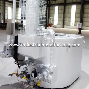 China Oval Crucible 300 500 800 1000 kg Gas Industrial Metal Melting Furnace with Recuperator wholesale