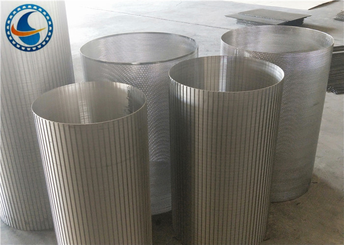 250 Micron Downhole Slotted Tube , High Rigidity Johnson Stainless Steel Screen