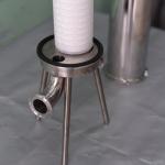 stainless steel single cartridge filter housing styrene acrylonitrile 3/4 in npt