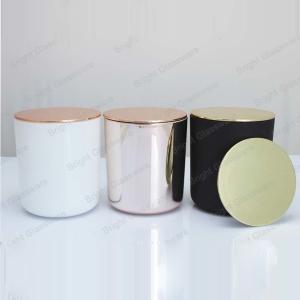 China Christmas decoration lager candle container with lid for sale wholesale
