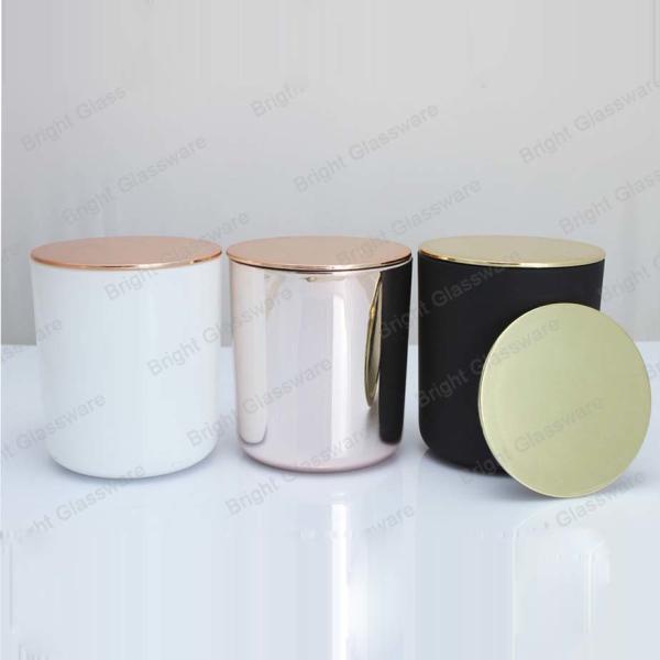 Christmas decoration lager candle container with lid for sale