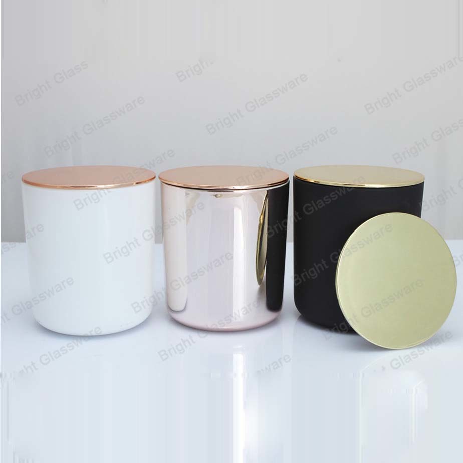 Christmas decoration lager candle container with lid for sale