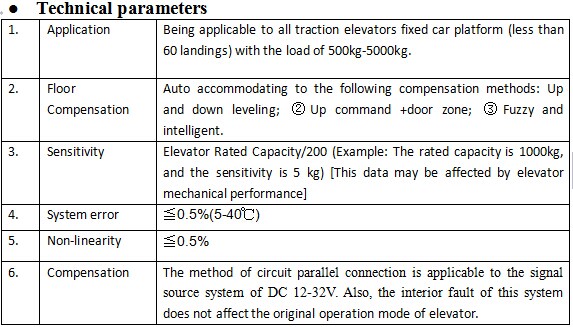 EWD-RL-SJ3 Controller and load sensor ,elevator load weighting device ,load cell