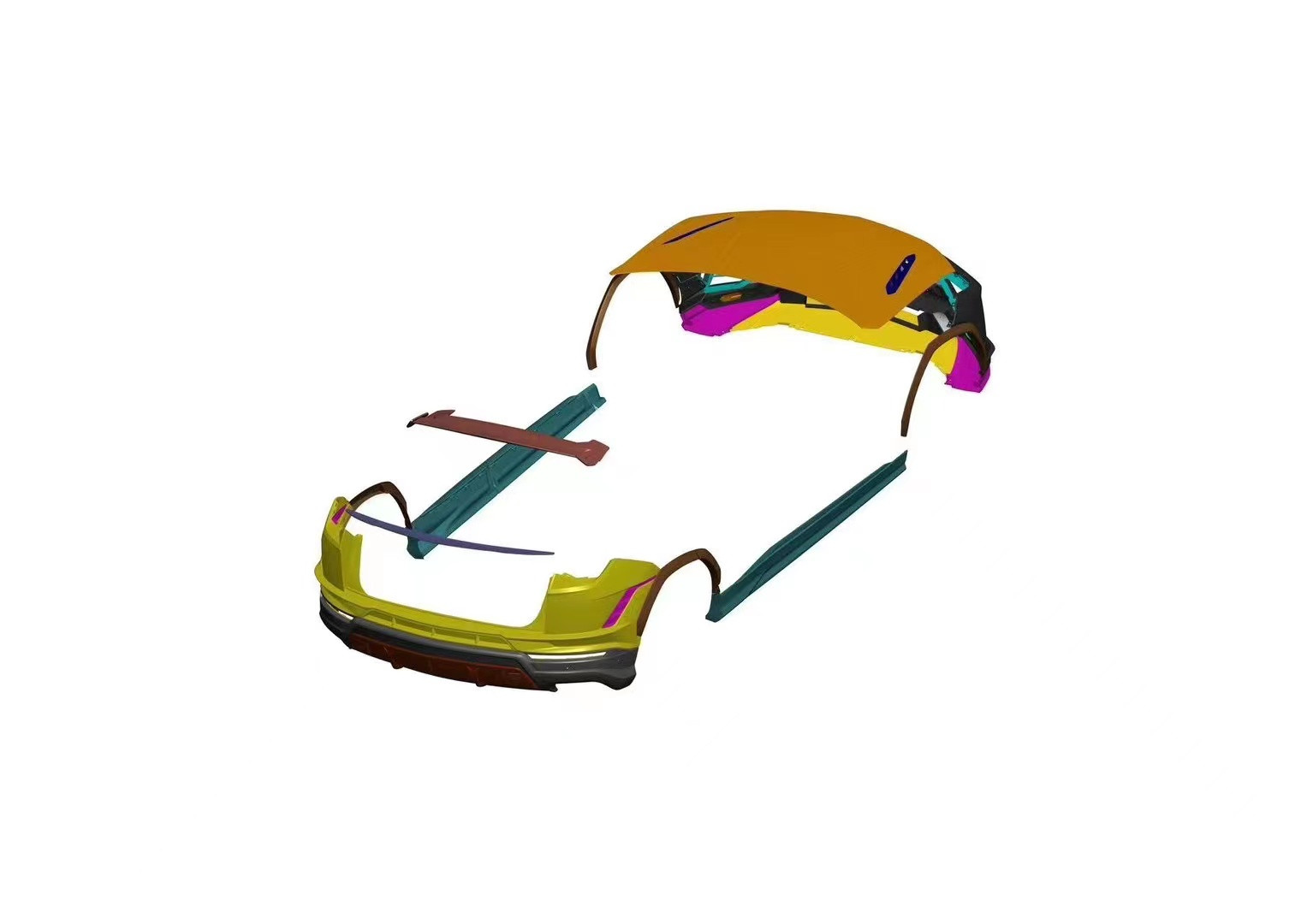 URUS Car Spare Parts Older Model Lamborghini Urus Carbon Fiber Body Kit Hood