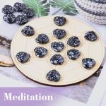 Beneficial Snow Flake Obsidian Heart Shaped Stones Crystals
