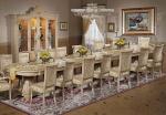 Luxurious Italian Palace Wooden Carving Dining Table Set Antique Dining Room