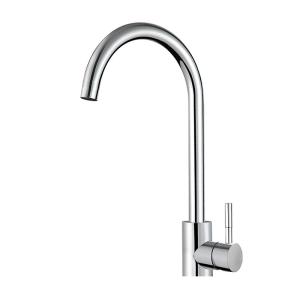 China Chrome Single Handle Kitchen Bar Faucet Stainless Steel 373mm wholesale