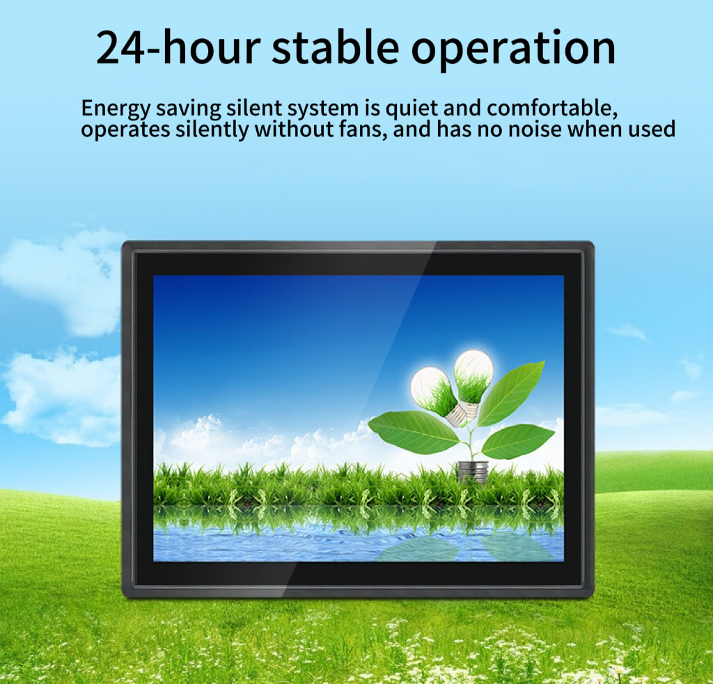 Super Slim Bezel Open Frame 17 Inch Industrial LCD Touchscreen Monitor High Brightness