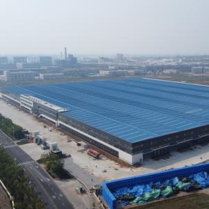 China Large Span Prefabricated Steel Frame Buildings for Logistics Warehouses wholesale