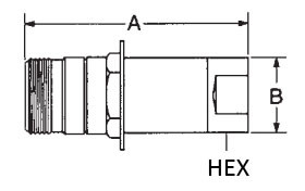 207 Bar Thread To Connect Valved Brass Quick Coupler