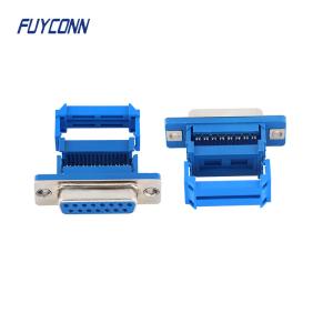 China 15pin D-SUB Connectors Female IDC Crimping Type Ribbon Cable wholesale