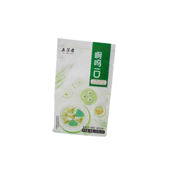 Side Stand Transparent Laminated Pouches Of Frozen Rice Dumpling Plastic Packaging