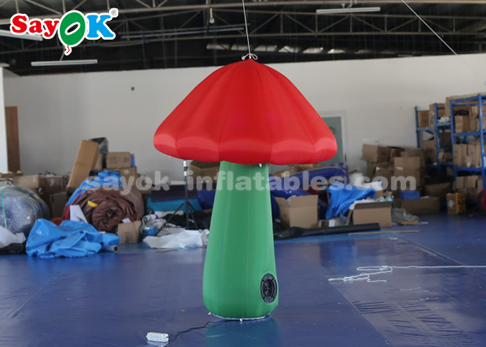 Colorful Led Inflatable Mushroom Decoration For Advertising Waterproof