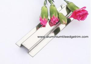 China 304 Stainless Steel Divider Trim / Bar For Wall Tile Dividing Decoration wholesale