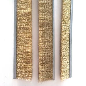 China Crimped 19.5mm Base Width Derusting Copper Wire Strip Brush wholesale