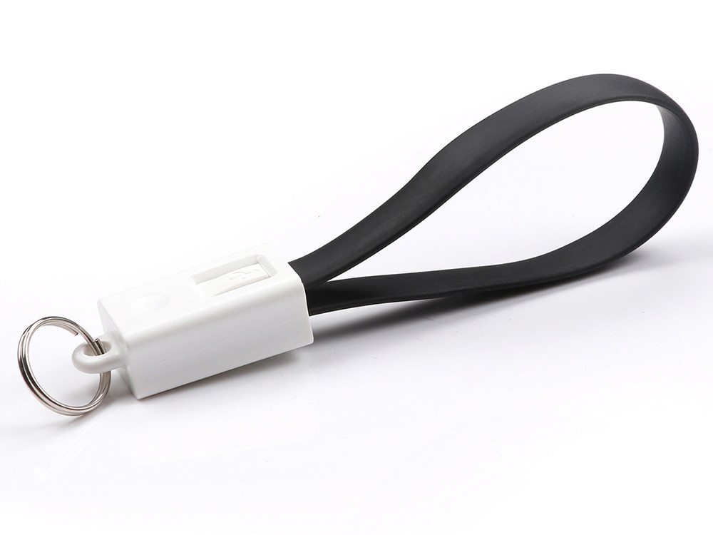 Portable Keychain Mobile Phone Charger Cables Micro/8pin Connector For Samsung Iphone