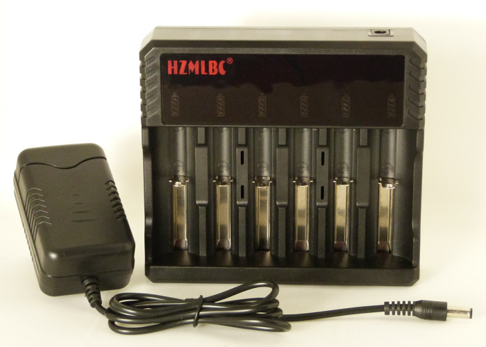 DC 12V 4A 6 Channel 3.7 V Li Ion Battery Charger Vapour Battery Charger 290g
