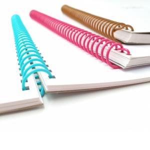 China Document Binding Colorful PVC Spiral Ring 3/4'' 7/8'' wholesale
