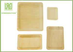 China Fancy Wooden Disposable Plates , Odorless Wooden Dessert Plates Cake Tray wholesale